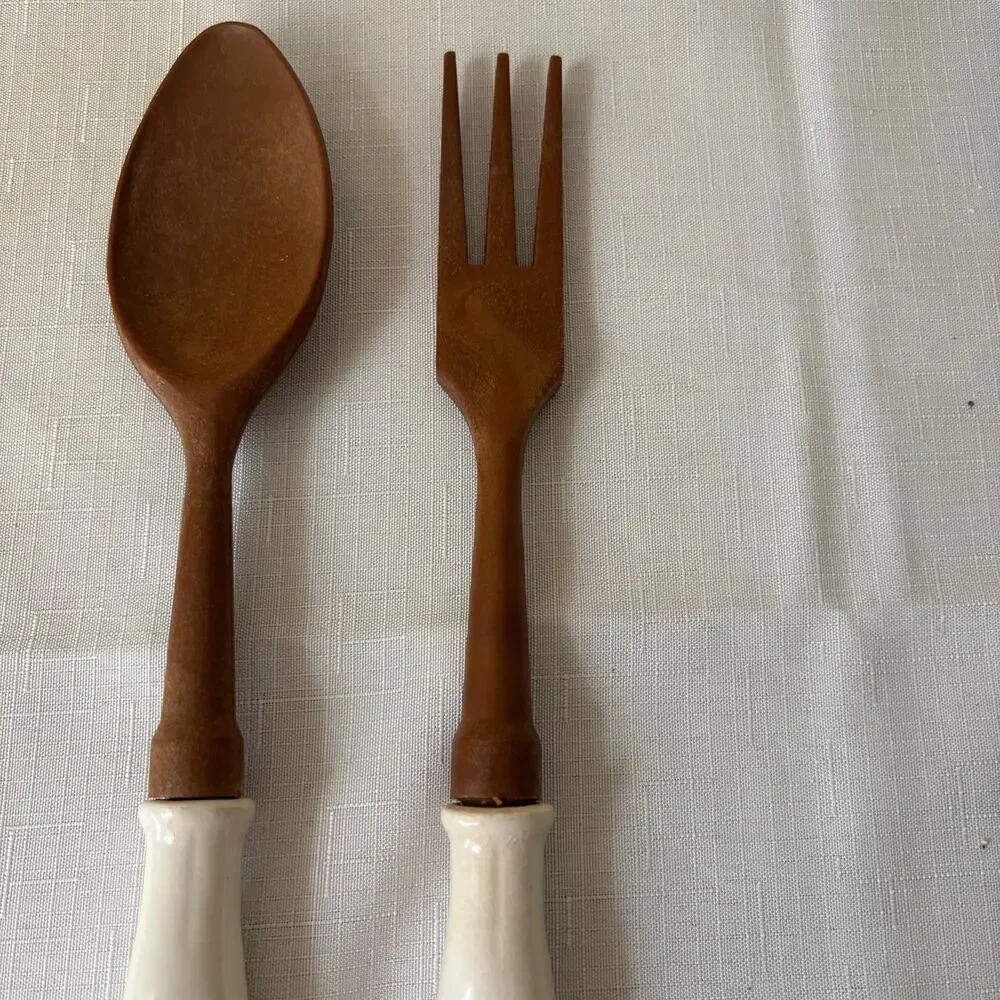 Vintage Walt Disney Salad Spoon and Fork‎